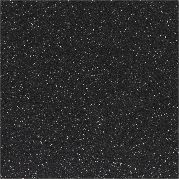 Bügelfolie, A5, 148x210 mm, Glitter, Schwarz, 1 Bl. – Bild 3
