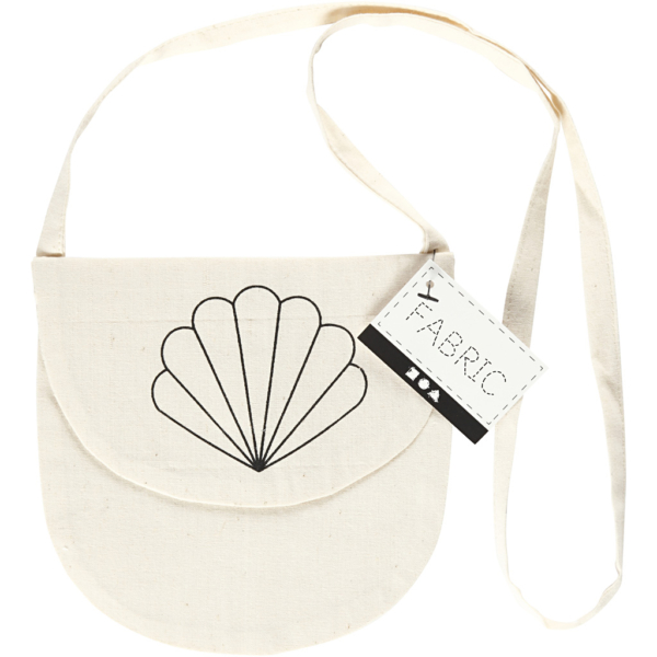 Schultertasche, Muschel, Größe 15x14 cm, 110 g, Hellnatur, 1 Stk – Bild 2