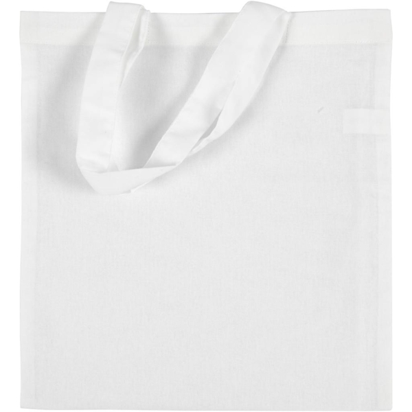 Tragetasche , Größe 28x30 cm, 130 g, Weiß, 1 Stk – Bild 2