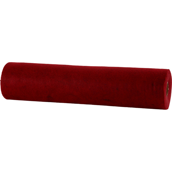 Bastelfilz, B 45 cm, Dicke 1,5 mm, meliert, 180-200 g, Rot, 5 m/ 1 Rolle – Bild 2