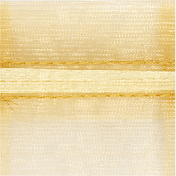 Organza-Beutel, Größe 7x10 cm, Gold, 10 Stk/ 1 Pck – Bild 3