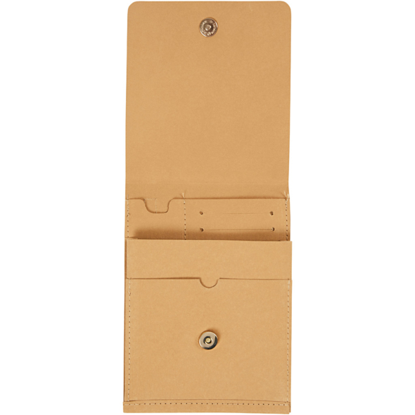 Schultertasche, H 18 cm, L 13 cm, 350 g, Hellbraun, 1 Stk – Bild 2