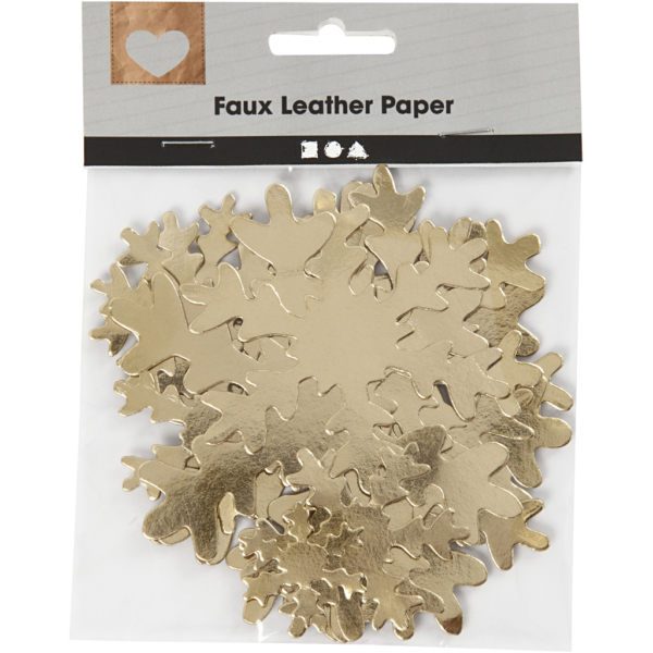 Schneeflocke, D 3+5+8+10 cm, 350 g, Gold, 16 Stk/ 1 Pck – Bild 3