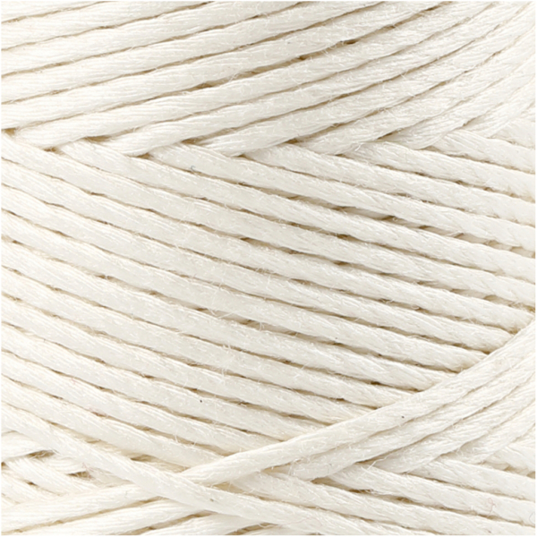 Bambuskordel, Dicke 1 mm, Weiß, 65 m/ 1 Rolle – Bild 3
