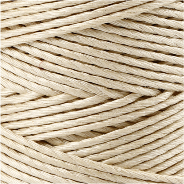 Bambuskordel, Dicke 1 mm, Naturweiß, 65 m/ 1 Rolle – Bild 3