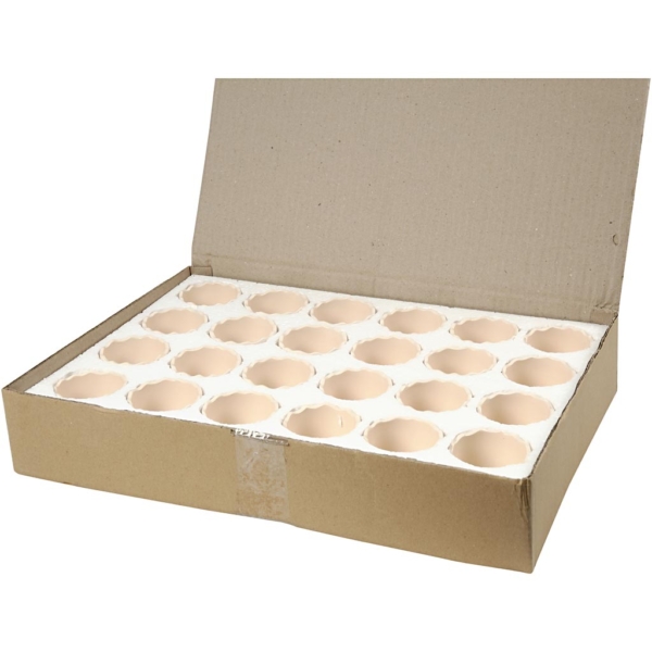Blumentopf, H 6,3 cm, D 7,5 cm, Weiß, 24 Stk/ 1 Box – Bild 2