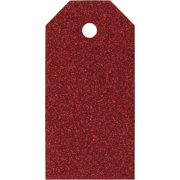 Geschenkanhänger, Größe 5x10 cm, 300 g, Rot, 15 Stk/ 1 Pck