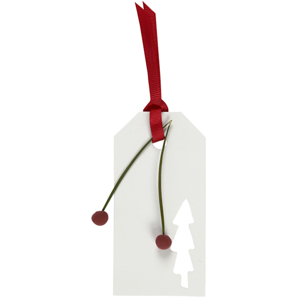 Geschenkanhänger, Größe 5x10 cm, 300 g, Rot, 15 Stk/ 1 Pck – Bild 4