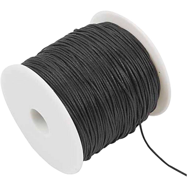 Baumwollkordel, Dicke 0,6 mm, Schwarz, 100 m/ 1 Pck – Bild 3
