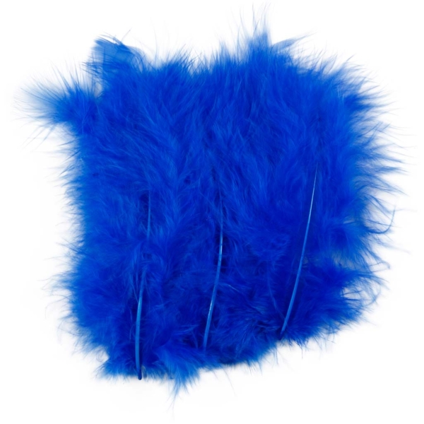 Daunen, Größe 5-12 cm, Blau, 15 Stk/ 1 Pck