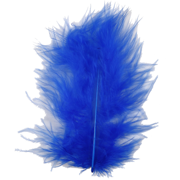 Daunen, Größe 5-12 cm, Blau, 15 Stk/ 1 Pck – Bild 4