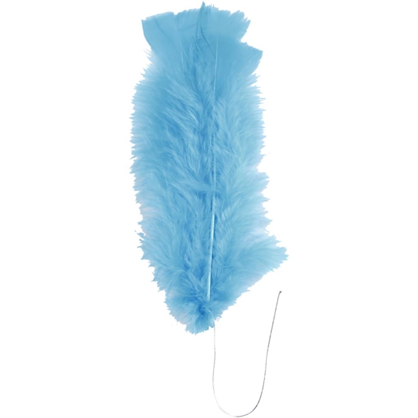 Federn, L 11-17 cm, Sortierte Farben, 18 Bündl./ 1 Pck – Bild 5