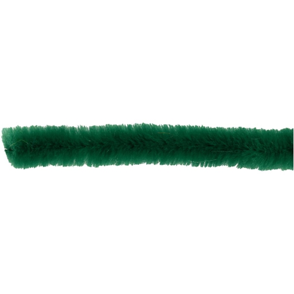 Pfeifenreiniger, L 30 cm, Dicke 9 mm, Dunkelgrün, 25 Stk/ 1 Pck