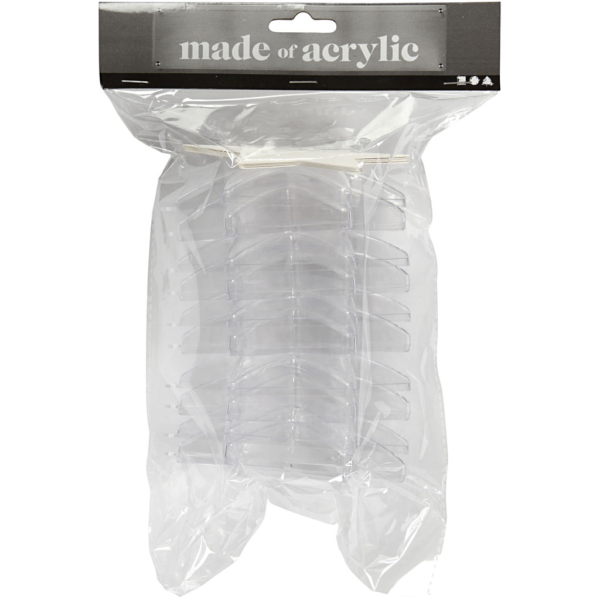 Stern-Anhänger, H 10 cm, Transparent, 5 Stk/ 1 Pck – Bild 4