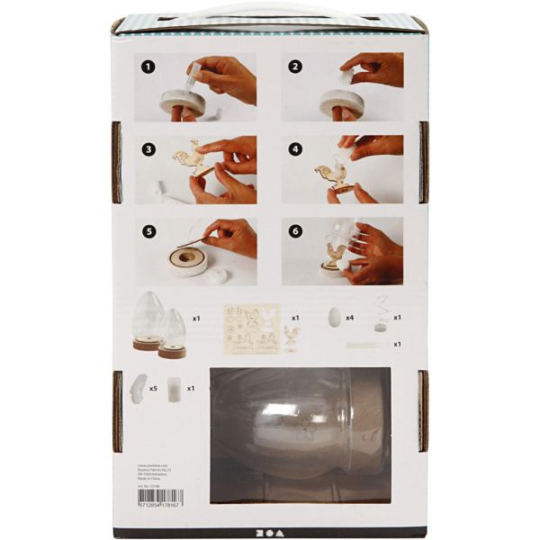 Glocken mit Dekoration, H 12+15,5 cm, 2 Stk/ 1 Pck – Bild 3