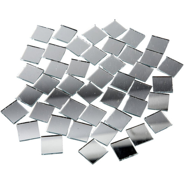 Spiegelmosaik, Größe 16x16 mm, Dicke 1 mm, 500 Stk/ 1 Pck – Bild 2