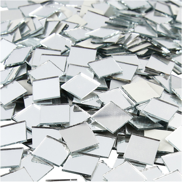 Spiegelmosaik, Größe 16x16 mm, Dicke 1 mm, 500 Stk/ 1 Pck – Bild 3