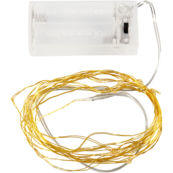 LED Lichterkette, L 3,15 m, Gold, 1 Stk – Bild 2