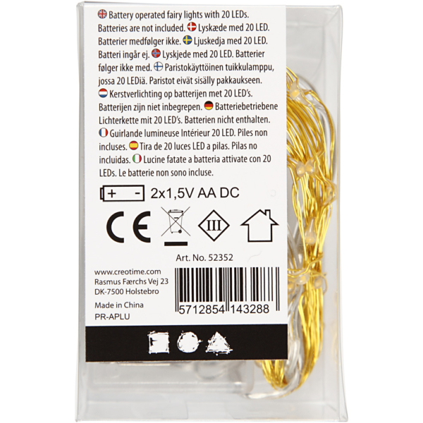 LED Lichterkette, L 3,15 m, Gold, 1 Stk – Bild 5