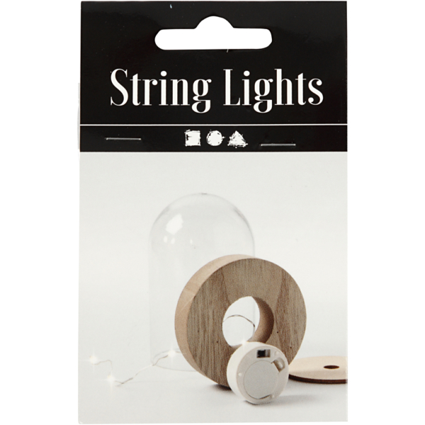 LED-Lichterkette, L 27 cm, Silber, 1 Stk – Bild 3
