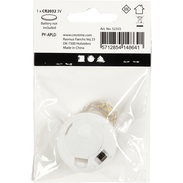 LED-Lichterkette, L 27 cm, Silber, 1 Stk – Bild 4
