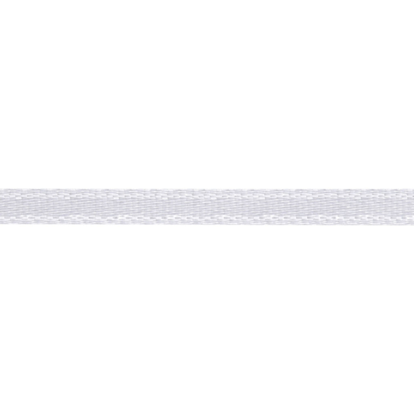 Satinband, B 3 mm, Weiß, 15 m/ 1 Rolle – Bild 3