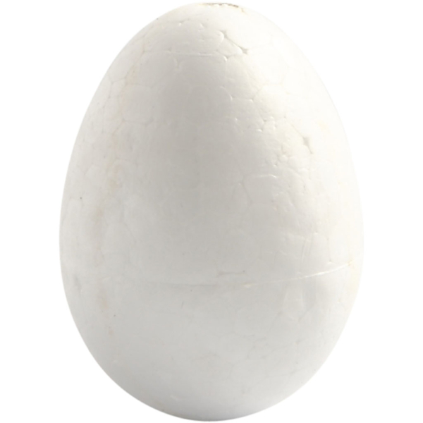 Styropor-Eier, H 4,8 cm, Weiß, 100 Stk/ 1 Pck – Bild 2
