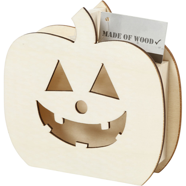 Halloween-Figur, Kürbiskopf, H 13 cm, T 3 cm, B 13,5 cm, 1 Stk – Bild 4