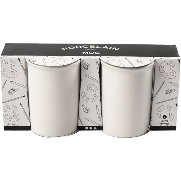 Becher, H 10 cm, D 7,4 cm, Weiß, 2 Stk/ 1 Pck – Bild 2
