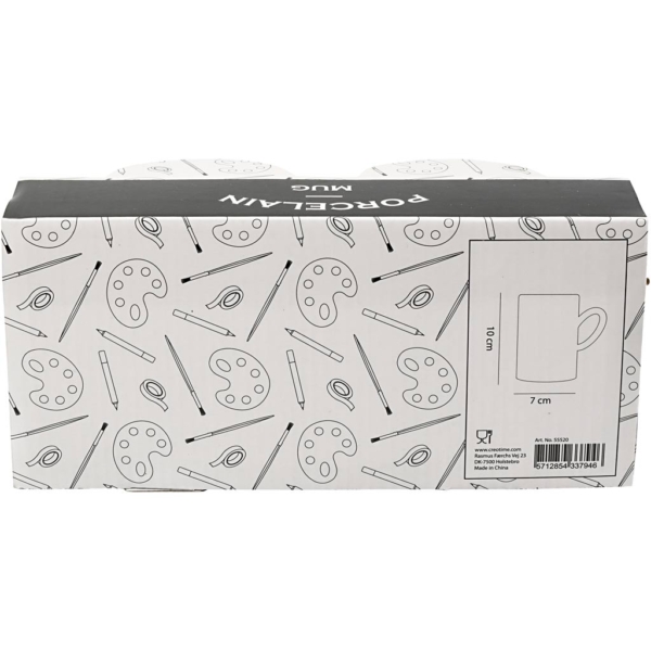 Becher, H 10 cm, D 7,4 cm, Weiß, 2 Stk/ 1 Pck – Bild 3