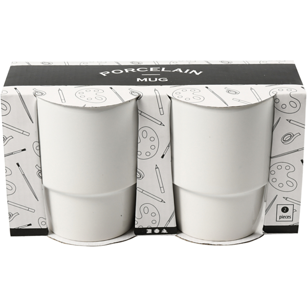 Becher, H 11 cm, D 8,5 cm, Weiß, 2 Stk/ 1 Pck – Bild 2