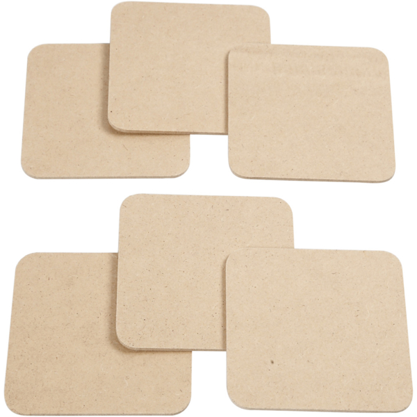 Untersetzer, Größe 10x10 cm, Dicke 3 mm, 50 Stk/ 1 Pck – Bild 2