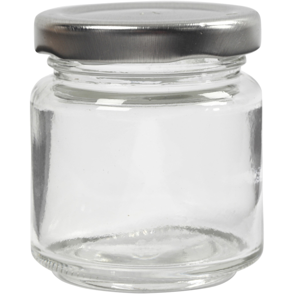 Aufbewahrungsglas, H 6,5 cm, D 5,7 cm, 100 ml, Transparent, 12 Stk/ 1 Box – Bild 2