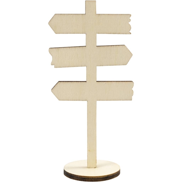 Schild mit Sockel, H 12 cm, B 6 cm, 1 Stk