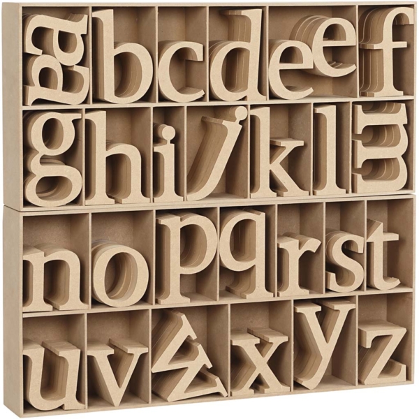 Buchstabe, H 8 cm, Dicke 2 cm, 112 Stk/ 1 Pck – Bild 2