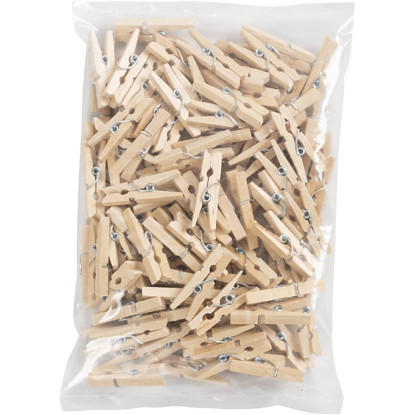 Holzklammern, L 30 mm, B 3 mm, 100 Stk/ 1 Pck – Bild 2