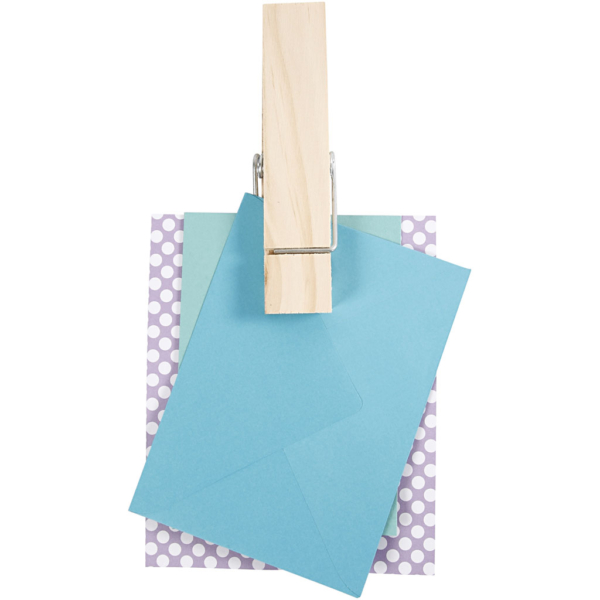 Holzklammer, L 15 cm, B 3,5 cm, 1 Stk – Bild 3