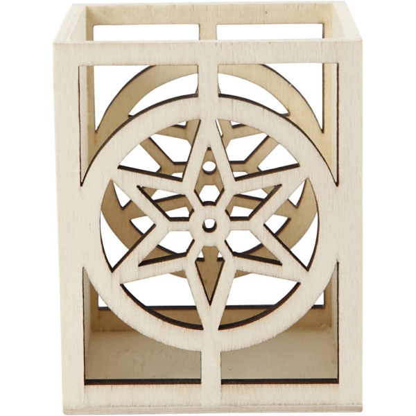 Holzlaterne, Stern, H 10 cm, Größe 8x8 cm, 1 Stk – Bild 3