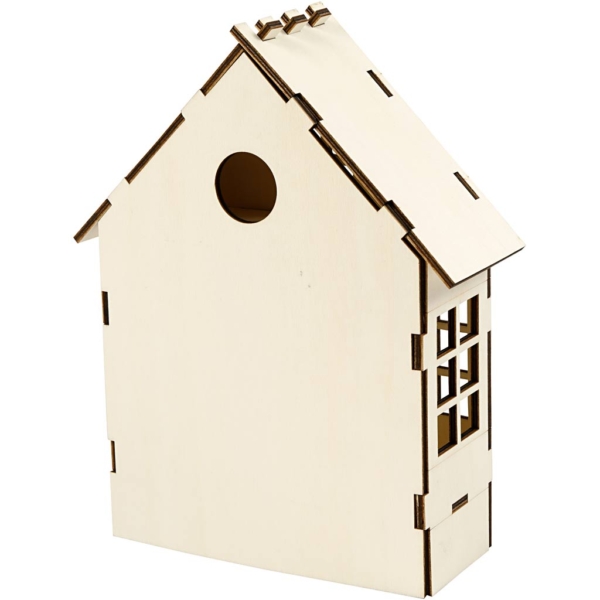 Haus-Bausatz, H 24 cm, T 6(12,5) cm, B 19 cm, 1 Stk – Bild 2