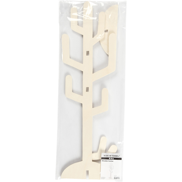 Kaktus aus Holz, H 60 cm, B 18,5 cm, 1 Stk – Bild 2