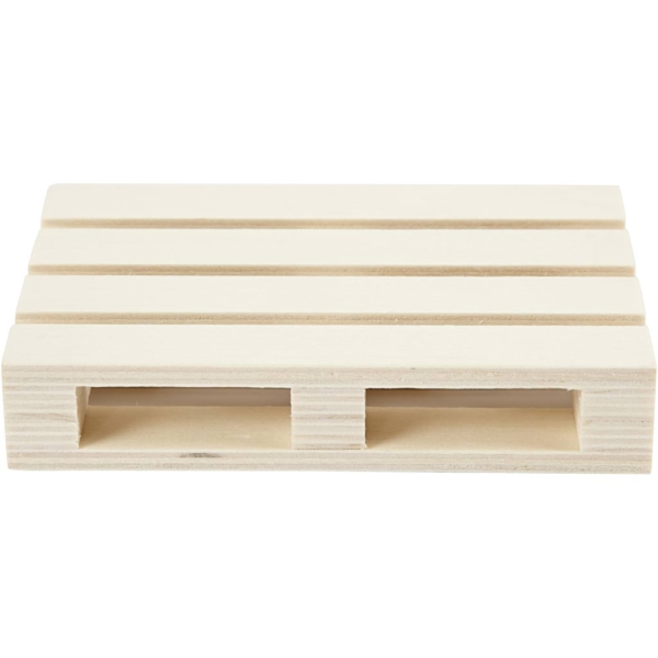 Mini-Holzpalette, H 2,5 cm, L 12 cm, B 8 cm, 1 Stk – Bild 2