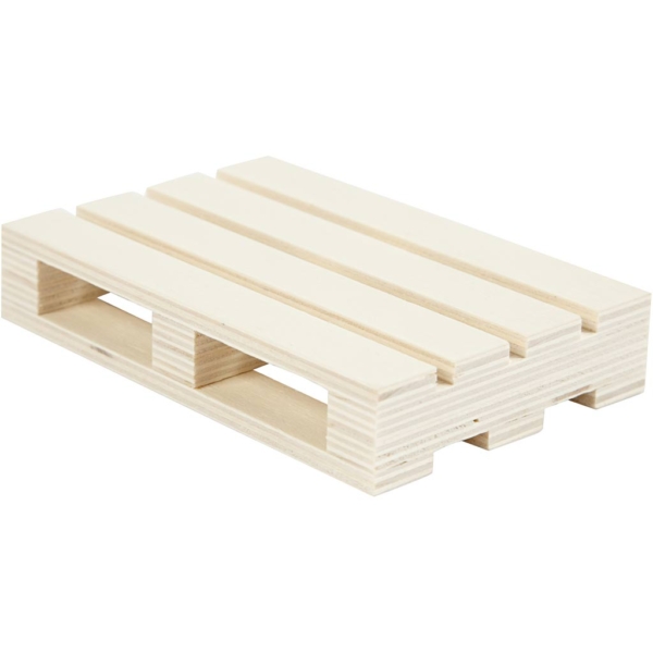 Mini-Holzpalette, H 2,5 cm, L 12 cm, B 8 cm, 1 Stk – Bild 3