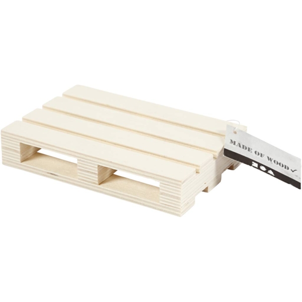 Mini-Holzpalette, H 2,5 cm, L 12 cm, B 8 cm, 1 Stk – Bild 4