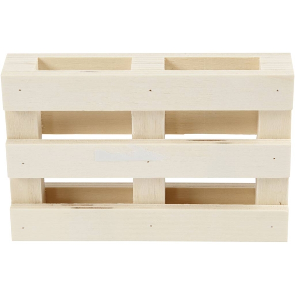 Mini-Holzpalette, H 2,5 cm, L 12 cm, B 8 cm, 1 Stk – Bild 5