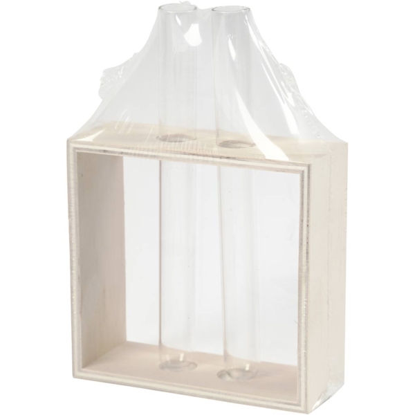 Reagenzgläser im Holzständer, H 10+15 cm, T 4 cm, B 10,5 cm, 1 Stk – Bild 4
