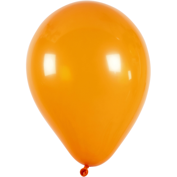 Ballons, rund, D 23 cm, Orange, 10 Stk/ 1 Pck – Bild 3