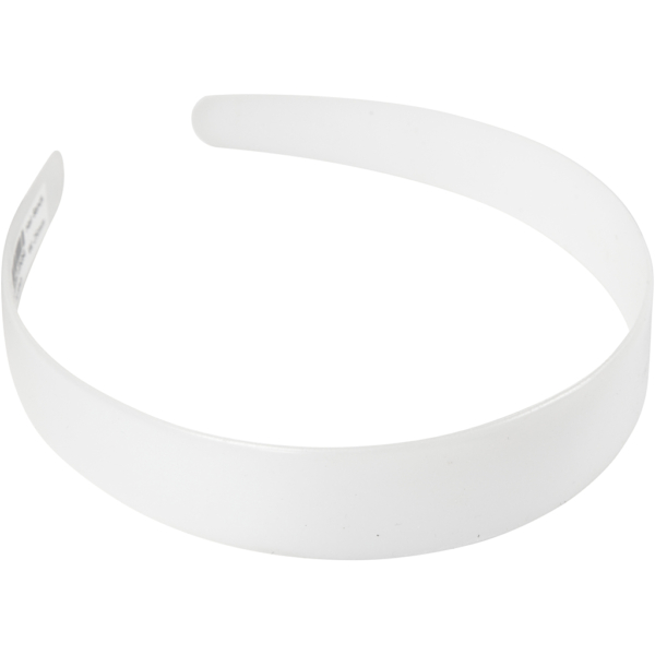 Haarreifen, B 25 mm, Weiß, 5 Stk/ 1 Pck – Bild 3