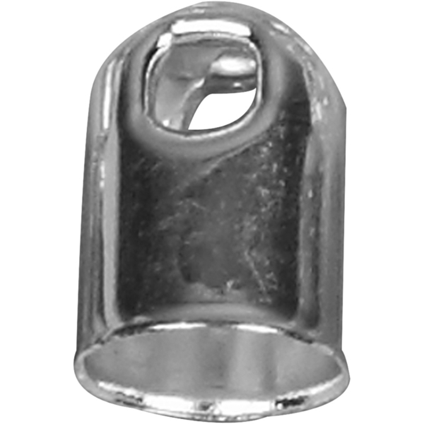 Endkappen, D 6 mm, Versilbert, 50 Stk/ 1 Pck