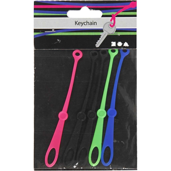 Schlüsselband, L 10,5 cm, B 1 cm, 5 Stk/ 1 Pck – Bild 2