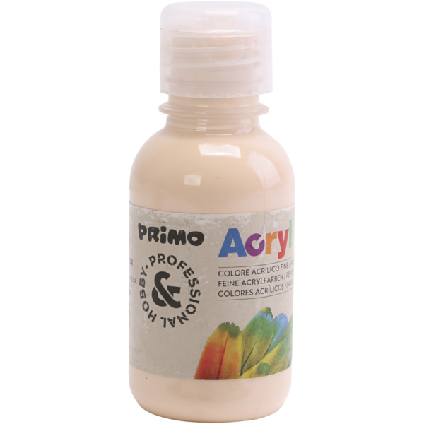 PRIMO Acrylfarbe in ausgezeichneter Qualität, Lachsfarbig, 125 ml/ 1 Fl.